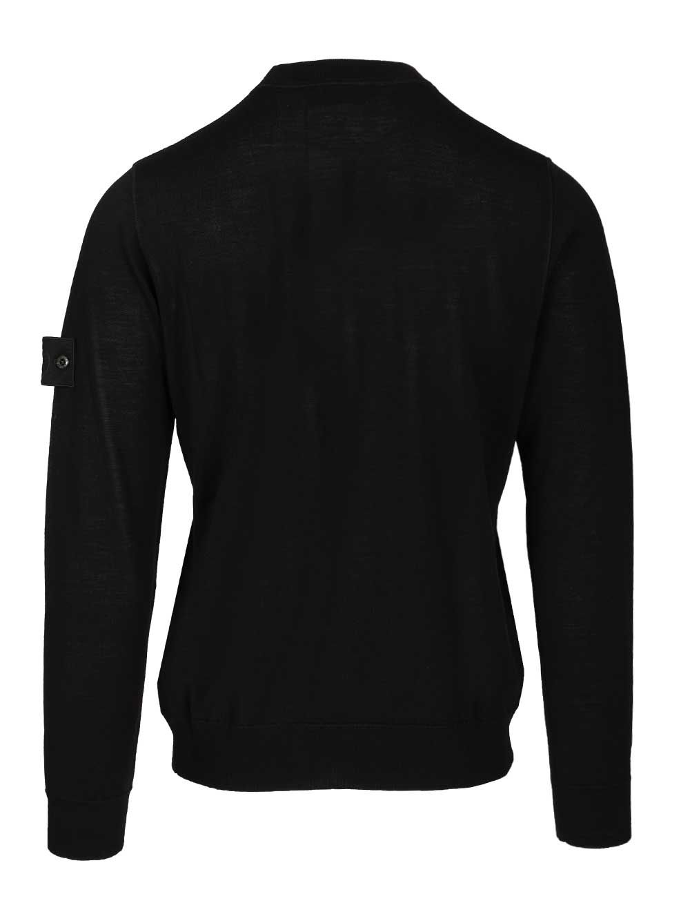 Stone Island Crew Neck Sweater Knitwear - Nero | e0c78c292b22c47e5f85a4cf1b64d710eddbf490