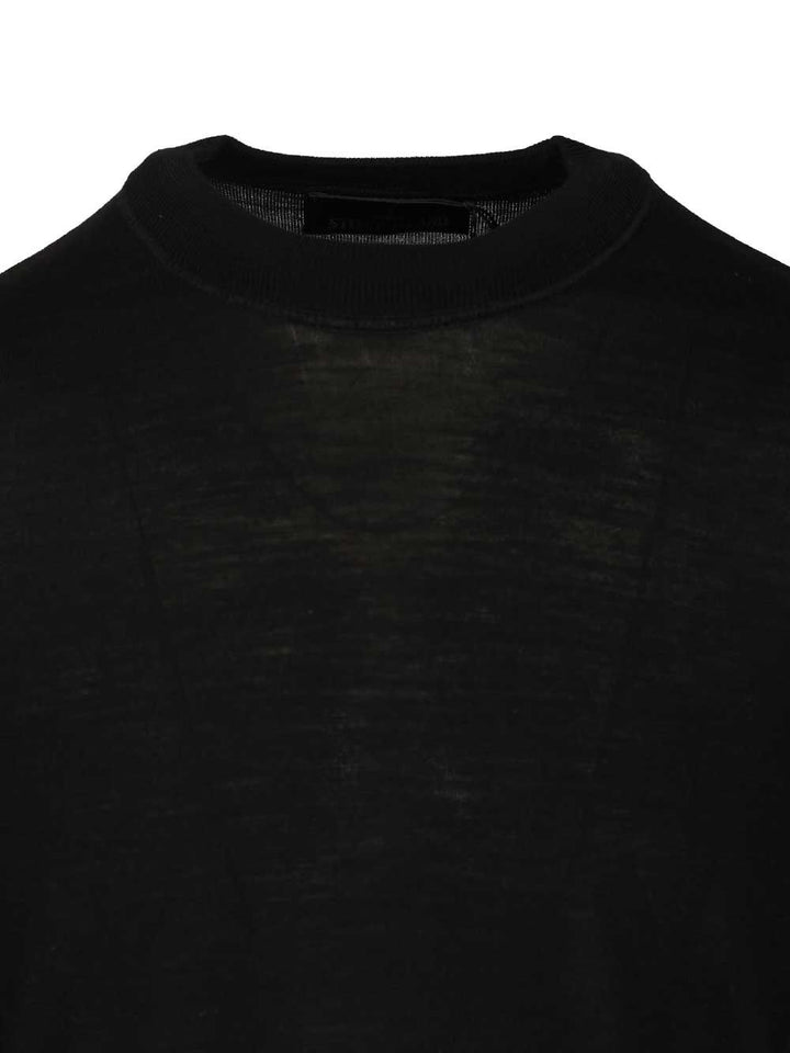 Stone Island Crew Neck Sweater Knitwear - Nero | 8b70004026e2d0be335b7cbae0fa79011a95972f