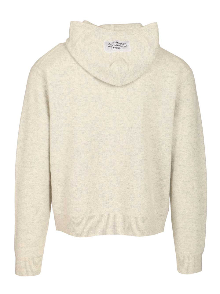 Acne Studios Cashmere Hooded Sweater Knitwear - Grey | ccb7cdbcf1cc8af902be9f32d03207b943fb855b