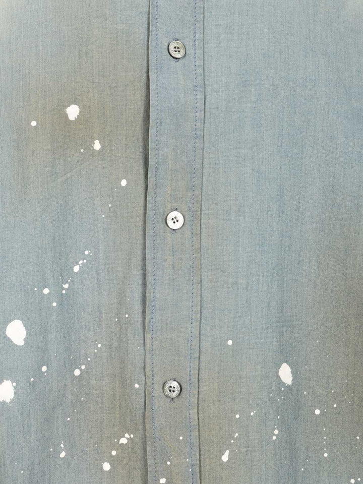 Acne Studios Cotton Shirt Casual - Blu | e1827f76edfdb660087c837e7fa21ab8c9da79ad