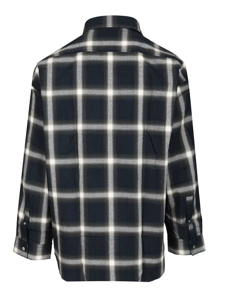 Acne Studios Checked Cotton Shirt Shirts - Blu | 269d1cf04a4ab568d1c5f8a1339cdf4e37aeb442