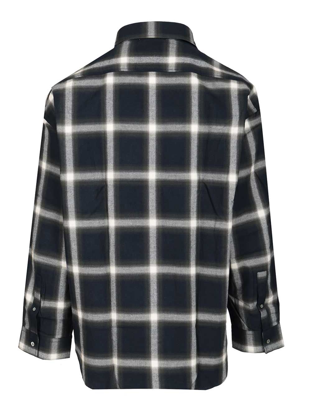 Acne Studios Checked Cotton Shirt Shirts - Blu | 68d1a461d4319b5edc6c0d37200720a7229f0565