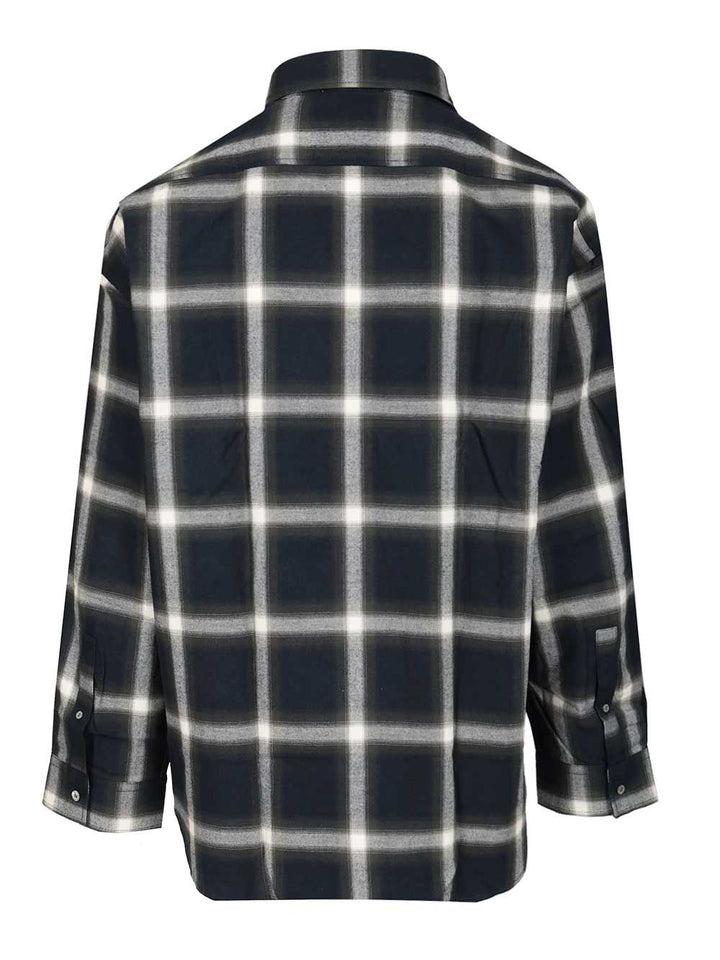 Acne Studios Checked Cotton Shirt Shirts - Blu | 68d1a461d4319b5edc6c0d37200720a7229f0565