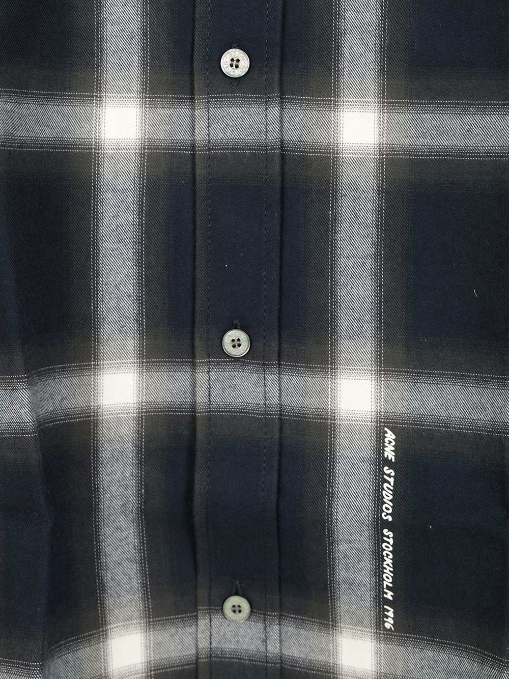 Acne Studios Checked Cotton Shirt Shirts - Blu | 18ec7e10f79e34e7e5e39647d6fbe0fd5058fad0