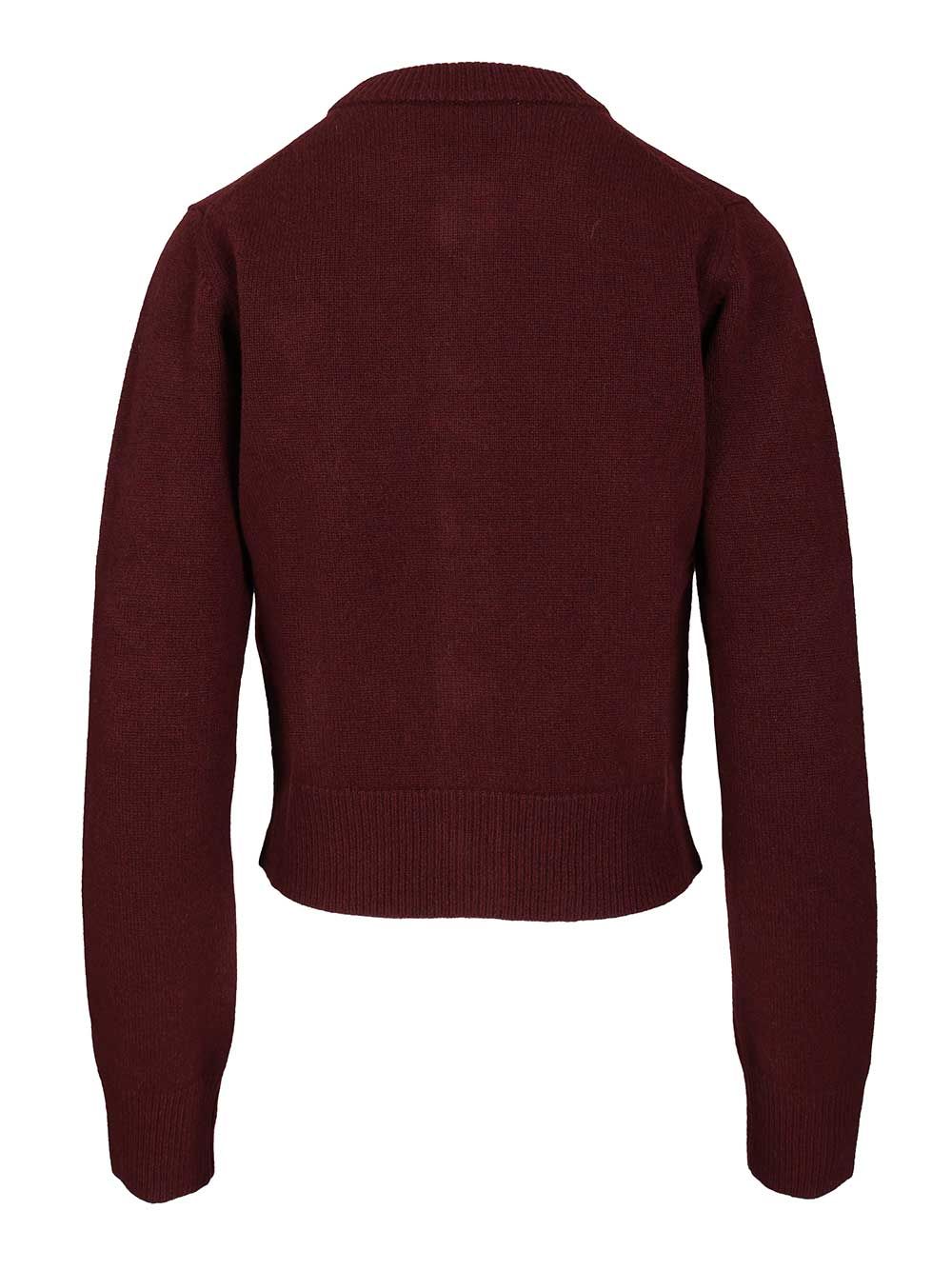 Ami Crew Neck Cardigan Knitwear - Nero | 8ac150da48c1a64ad69379cd7b92b42a48849a7f