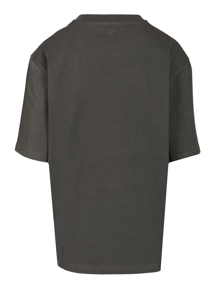 Ami Cotton T-Shirt - Nero | ee8876d258e0cbe0b9ab6fac57aebe7f765072c7