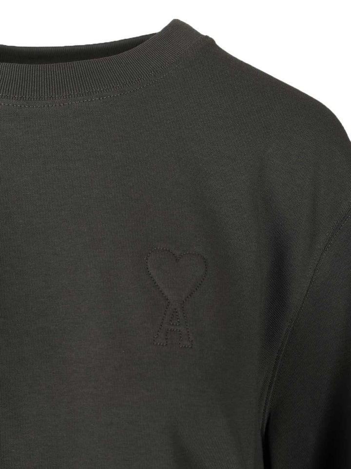 Ami Cotton T-Shirt - Nero | 4513d8cf9601b55332cc15096555878d52a3ebd4