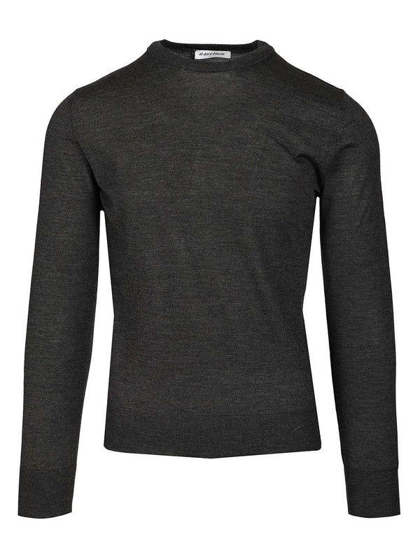Maglione Girocollo Maglieria Grigio