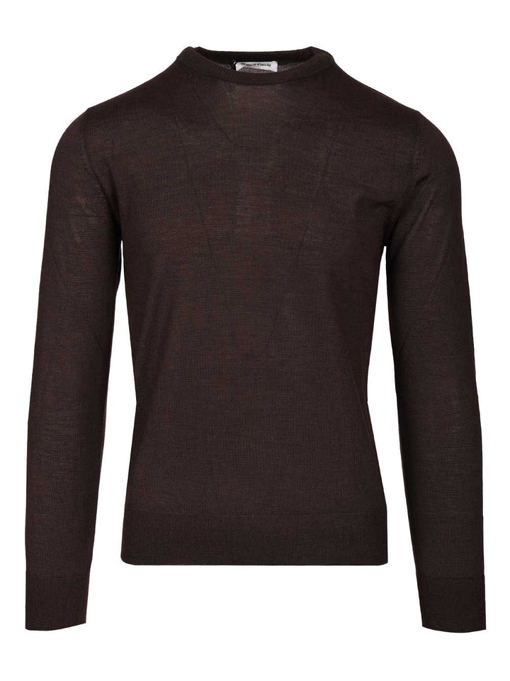 Al Duca D'Aosta 1902 Crewneck Sweater Knitwear - Marrone | 551235b81670d06ea27a6efc71aa9217a7d45a08
