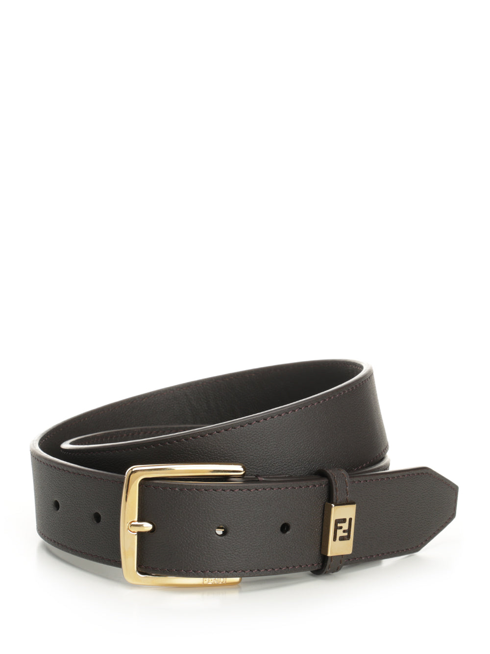 Fendi Leather Belt Cinture - Marrone | 2e63d9c76362b9e46433ed8cd7185fa2c9f73aeb