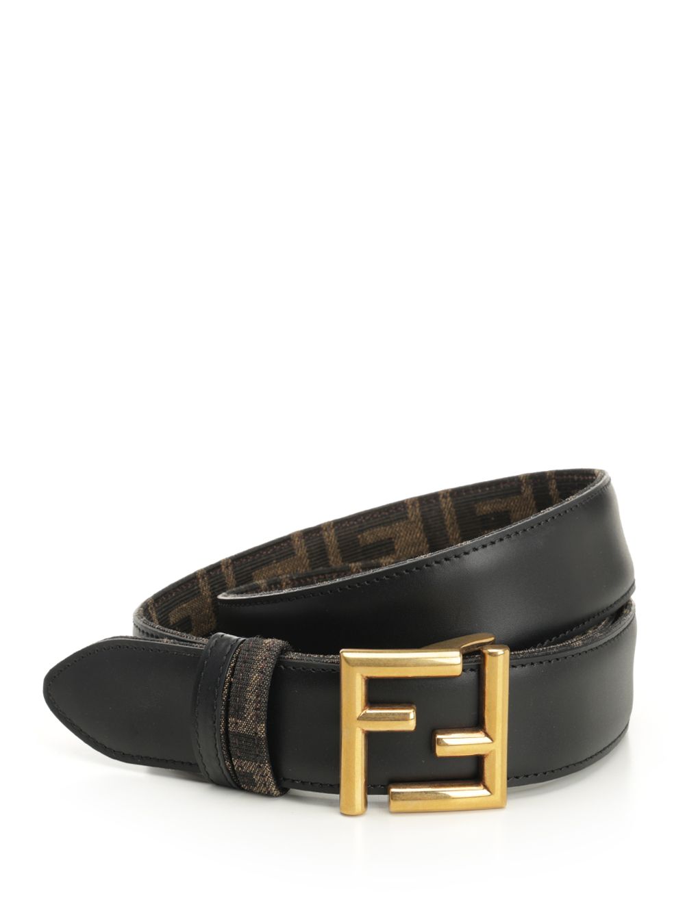 Fendi Reversible Ff Belt Cinture - Marrone | 79528e8dc1098e6771b42d18b04aa16ec87d7c5c