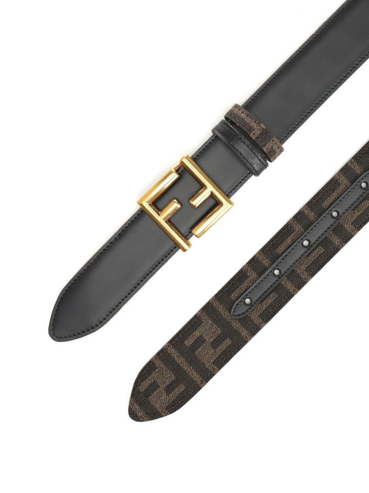 Fendi Reversible Ff Belt Cinture - Marrone | 68c37dba943cbc2ca07e797dbdea9d76b8562f4f