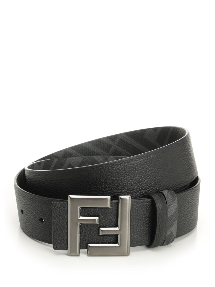 Fendi Squared Ff Reversible Belt Cinture - Nero | 26069052240d8247bd44cc8932d9a4c78c617af1