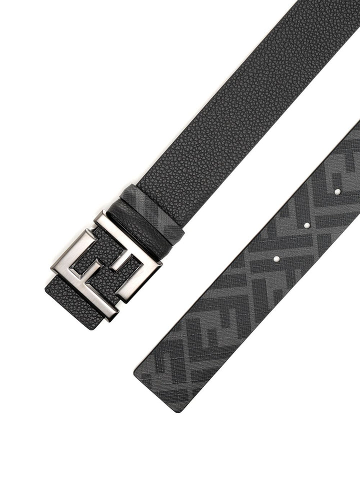Fendi Squared Ff Reversible Belt Cinture - Nero | 839be61ece9dc7fbf235b5a2f8c9543ed59c1947