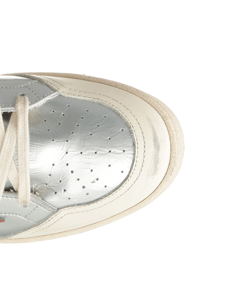 Golden Goose Deluxe Brand Ball Star Sneakers - Silver | eb757ae8481fbcd99edac20f275f296f8f650350