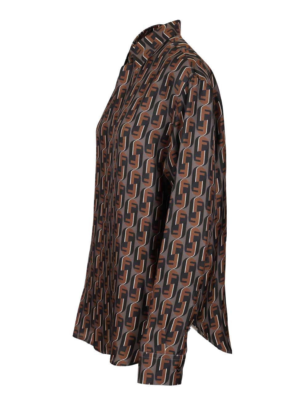 Fendi Printed Silk Shirt Shirts - Multicolor | c0f760f6cb5bc740622d5e7d865f58927a55ee7d