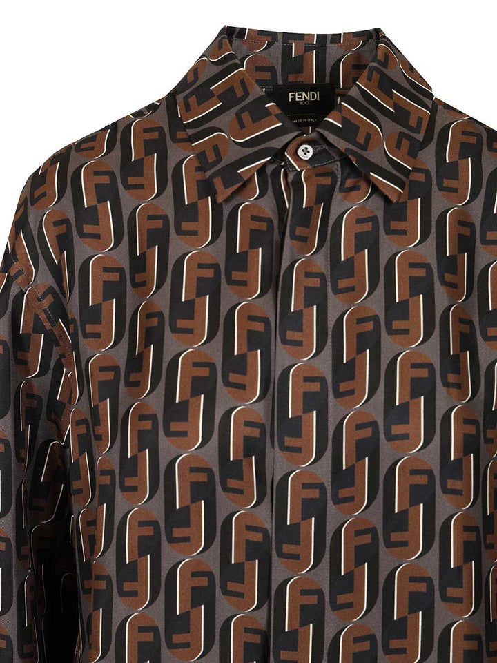 Fendi Printed Silk Shirt Shirts - Multicolor | 366bac1010bde82359eb486467ff852cfc397761