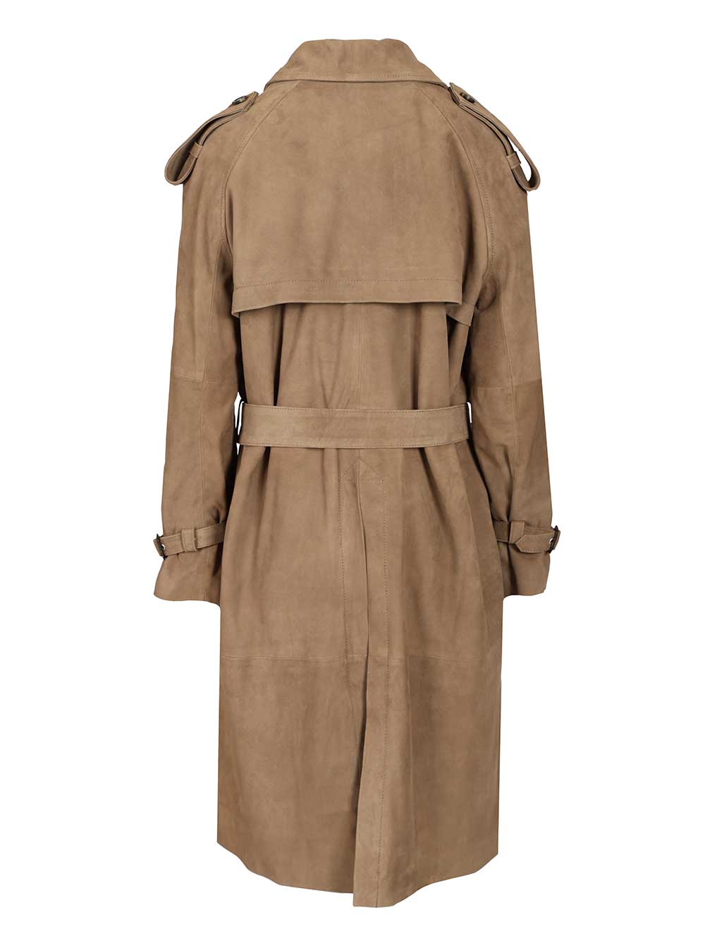 Dfour Suede Trench Coat Giacche - Verde | b360f69b331058a0ca4fb07f057165eeaaa55416