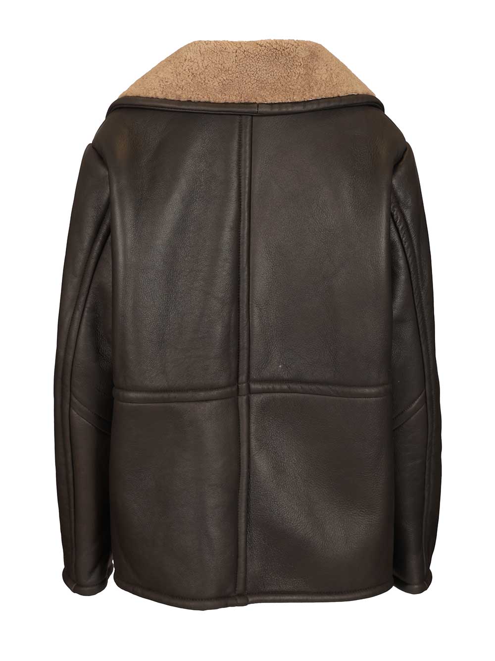 Dfour Shearling Jacket Coats - Marrone | 605fe17b1631a368d3d50cf3cf302e4de0c8e732