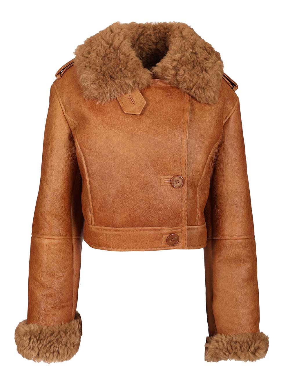 Chloe' Cropped Boxy Jacket Giacche - Arancione | 083a8f9f7b32fa4ad2c417985aaa2149a0de06e3