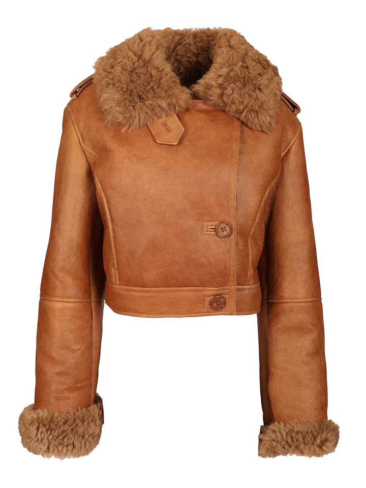 Chloe' Cropped Boxy Jacket Giacche - Arancione | 083a8f9f7b32fa4ad2c417985aaa2149a0de06e3
