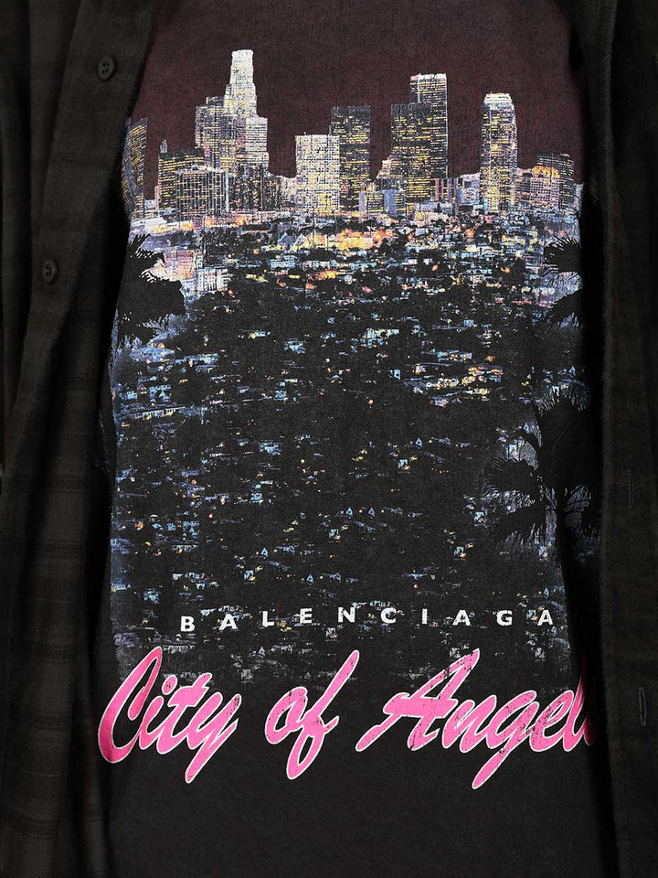 Balenciaga Layered Shirt Shirts - Nero | b86213acb60fd0510cb21d9c1bdb921e95e995af