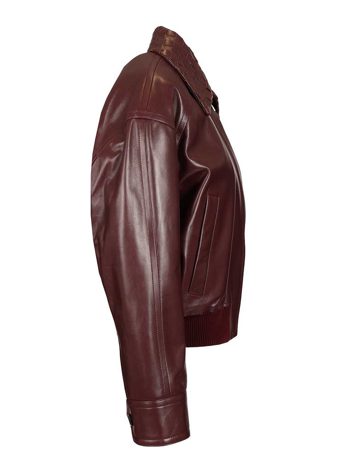 Bottega Veneta Blouson Jacket Giacche - Bordeaux | 97a96fa25ac8df73cea5a6b7e886785f63adc766