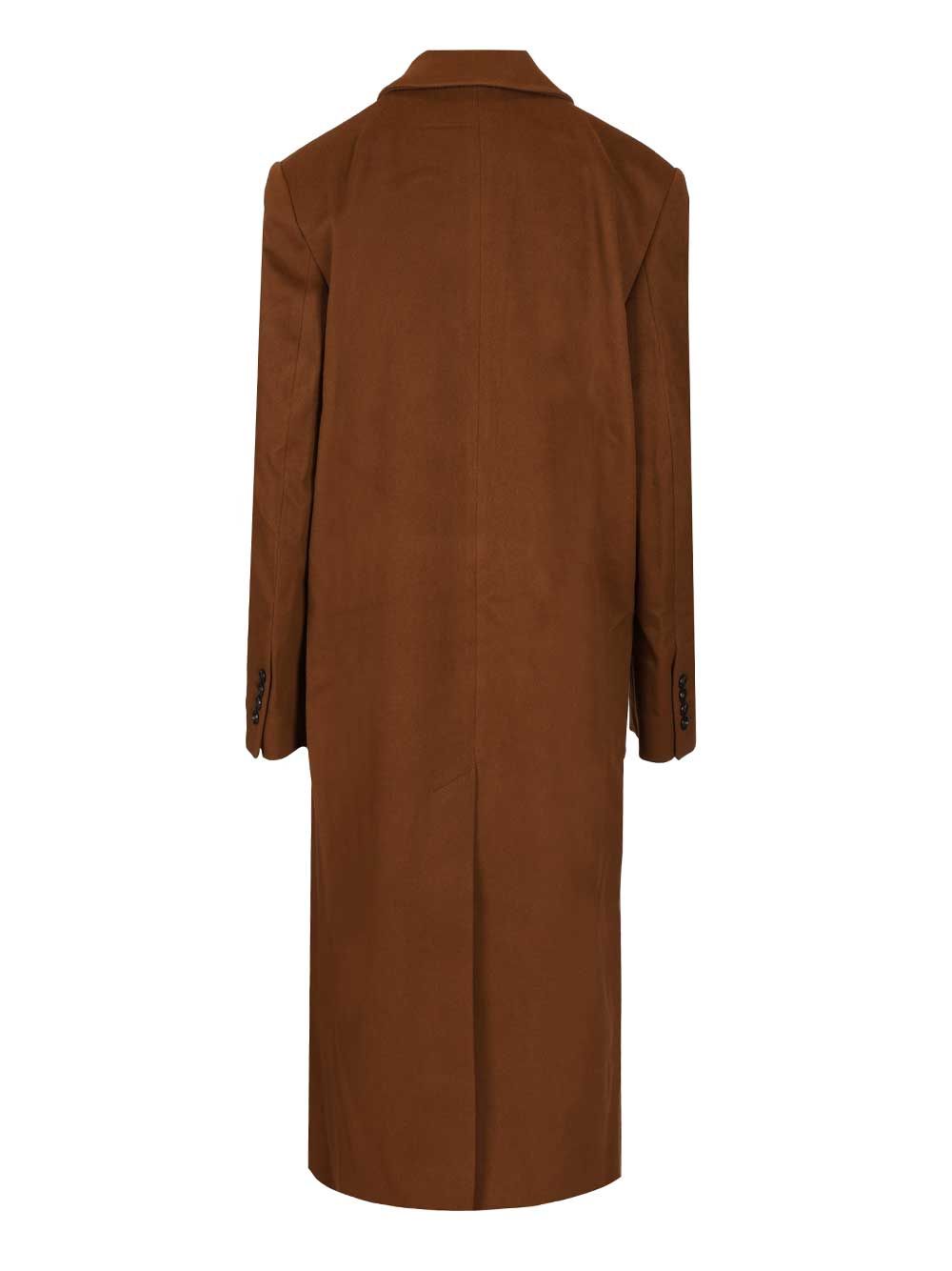 Loulou De Saison Rosco Double-Breasted Coat Coats - Marrone | b37da86cbcaf519e3b76427ae49a83976fddeb9d