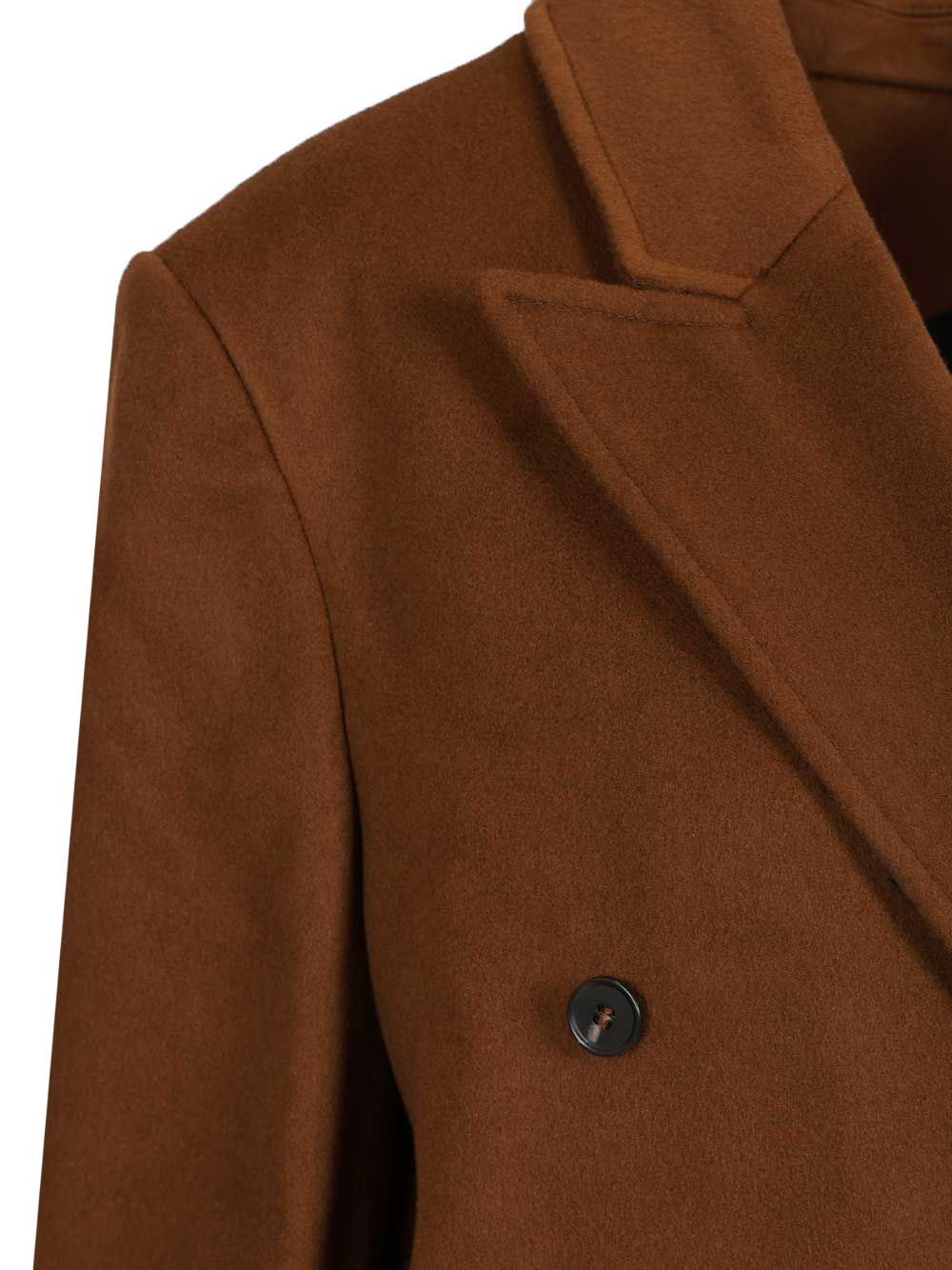 Loulou De Saison Rosco Double-Breasted Coat Coats - Marrone | 3e89e92954a4f20066936060fcb4b7fc44b19a4f