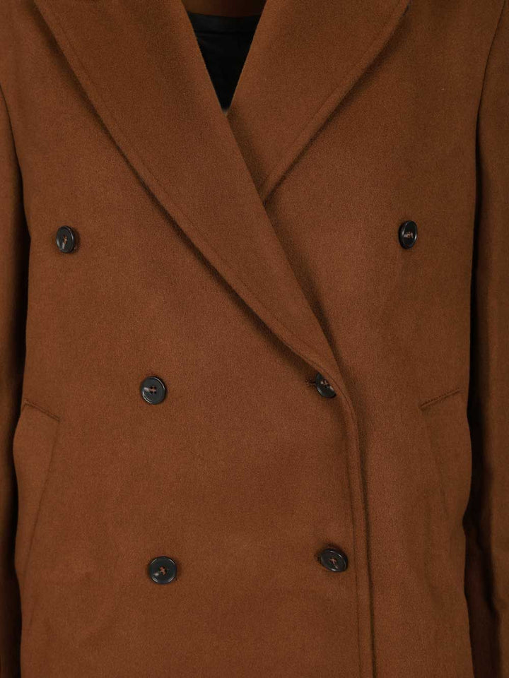 Loulou De Saison Rosco Double-Breasted Coat Coats - Marrone | 9ff1133ffcf94157b8233212b00c0abbb3b1991a