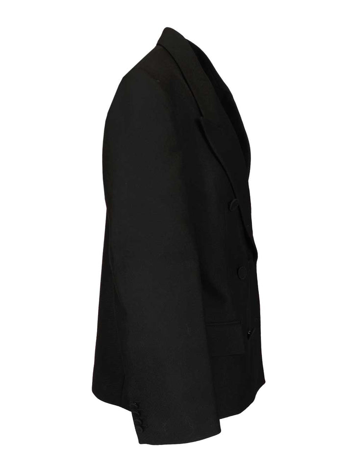 Acne Studios Double-Breasted Jacket Giacche - Nero | f118fed2579cc7b6e587be86deba517cd938cbf3