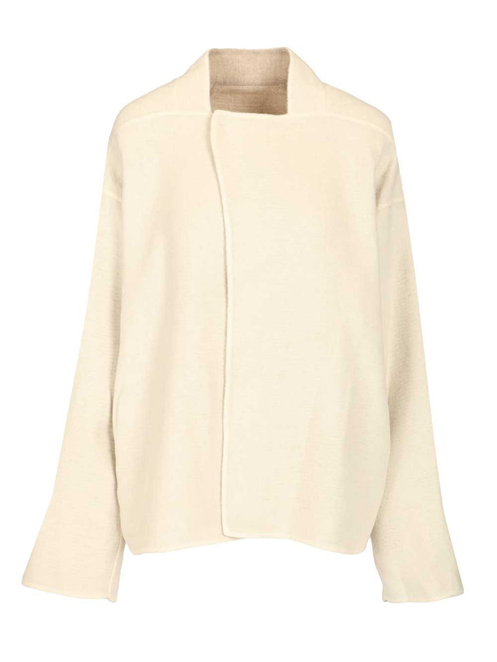 Rick Owens Island Jacket Coats - Bianco | c6c84eeb195124f67cddd6a90b203690d6829b1f