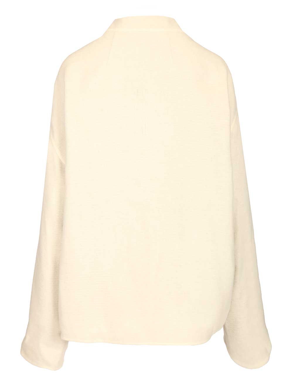 Rick Owens Island Jacket Coats - Bianco | cceffeb0cb7e11e0154740d02d7ea9295b6247e4