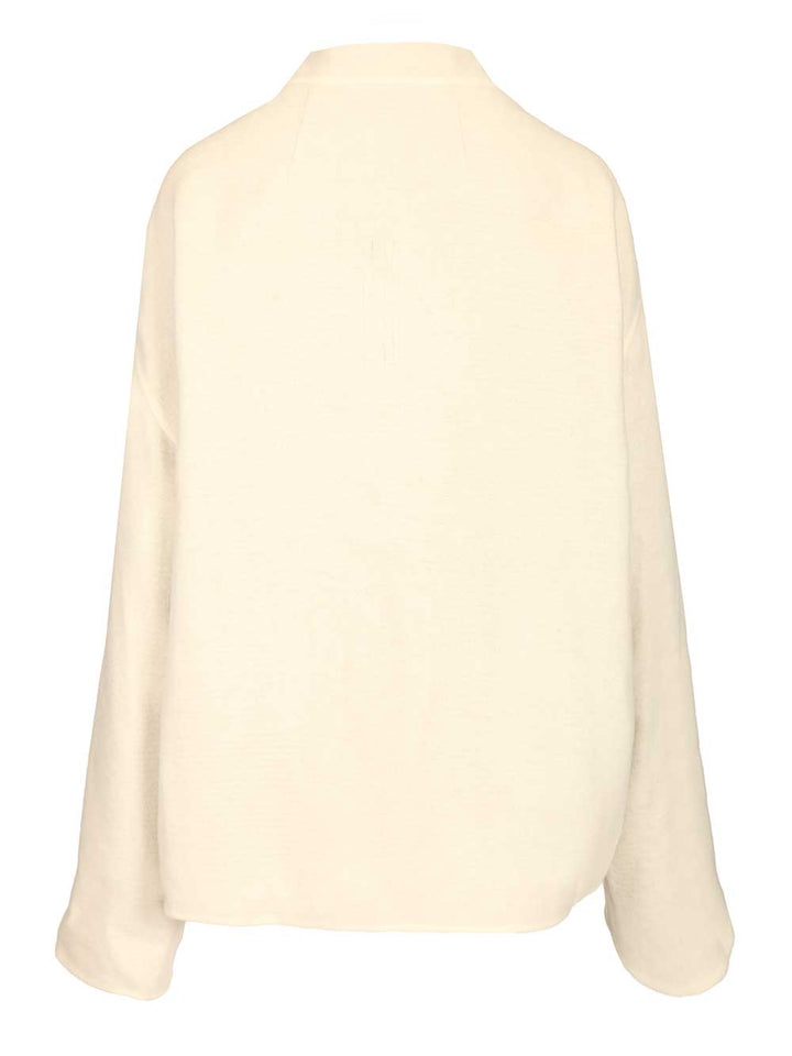 Rick Owens Island Jacket Coats - Bianco | cceffeb0cb7e11e0154740d02d7ea9295b6247e4