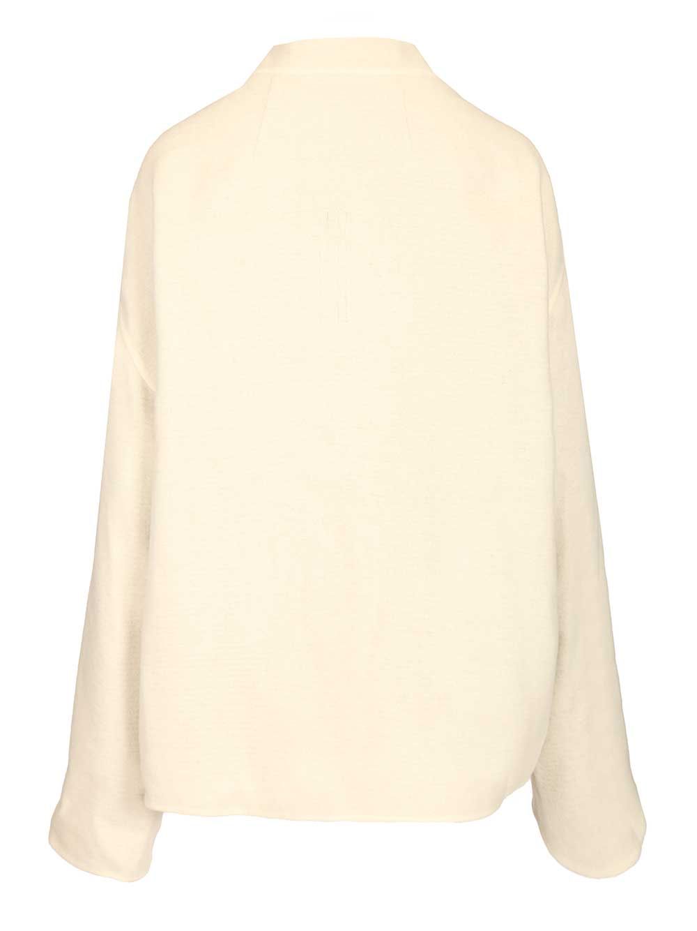 Rick Owens Island Jacket Coats - Bianco | b4dc95c67b4bfb5304bd452ec3cde2299a1a1cbe