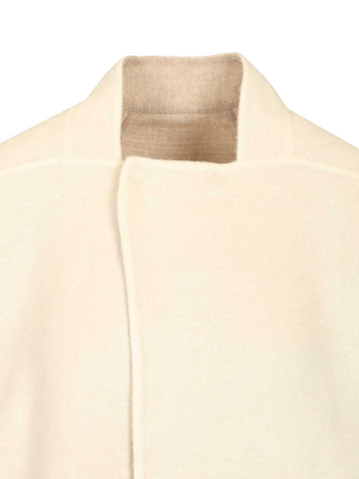 Rick Owens Island Jacket Coats - Bianco | ae1cc03d818cb597740658257068dfab80c89313