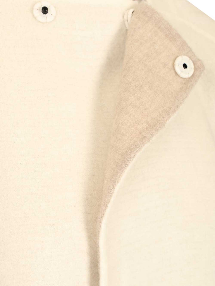 Rick Owens Island Jacket Coats - Bianco | e1046547a0b182257675c3209138a0cb5e989730