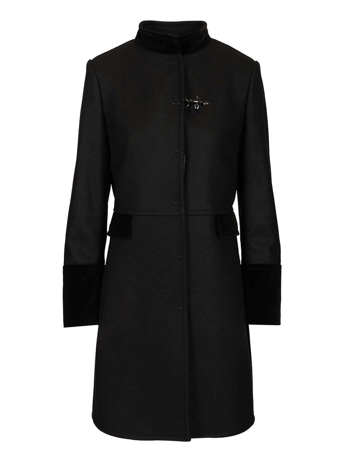 Fay Wool Coat Coats - Nero | 672c304ee31f00db73b6cdd4081f3381e75f0c8d