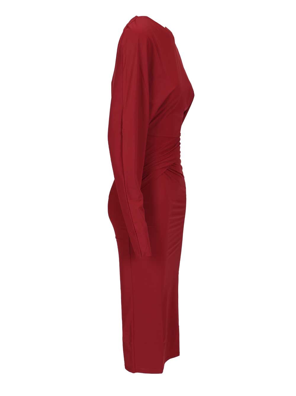Amazuin Midi Dress Karen Abiti - Bordeaux | 5896b0aec63d1393404d209ffcb261ddeb44cce3