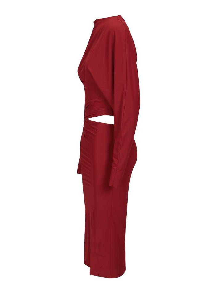 Amazuin Midi Dress Karen Abiti - Bordeaux | c6daee70e56fb145e4c72ee9a2761d57a9b05108