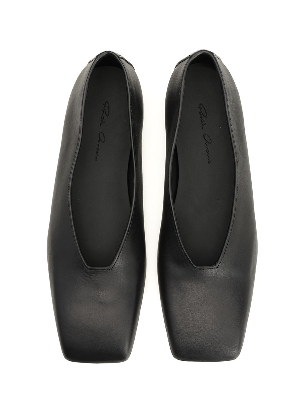 Rick Owens Leather Ballerinas Scarpe basse - Nero | 1a83fdec0f95a795451a1658458bd3899b2bdcad