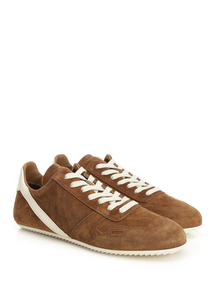 Rick Owens Minimal  In Suede Sneakers - Marrone | 493568a02f6ec42ab3828564ed65f961624f573a