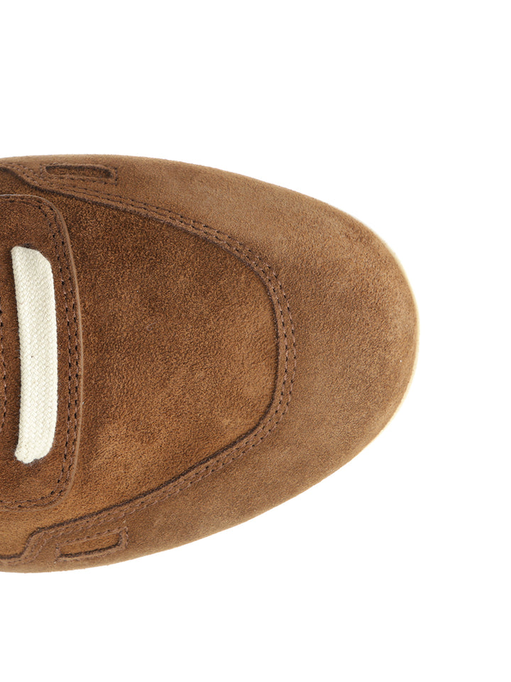 Rick Owens Minimal  In Suede Sneakers - Marrone | 287af9dc47ecd6f7b38eb41ba12c8d6759bd74f1