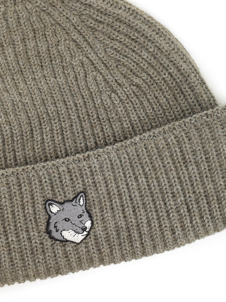 Maison KitsunÉ Wool Hat Cappelli - Verde | ac32f722a6fbafeb04dd0e668c29caa0a581c2d9