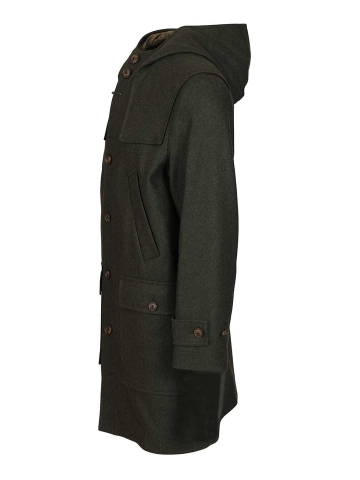 Fay Wool And Cashmere Coat Coats - Verde | 80e0c904338e605287988b1e7faa72681c171ec3