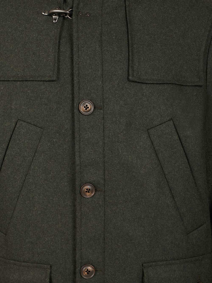 Fay Wool And Cashmere Coat Coats - Verde | ad6145d9a5824b15e6afc44755e3fe10ceb7c06d