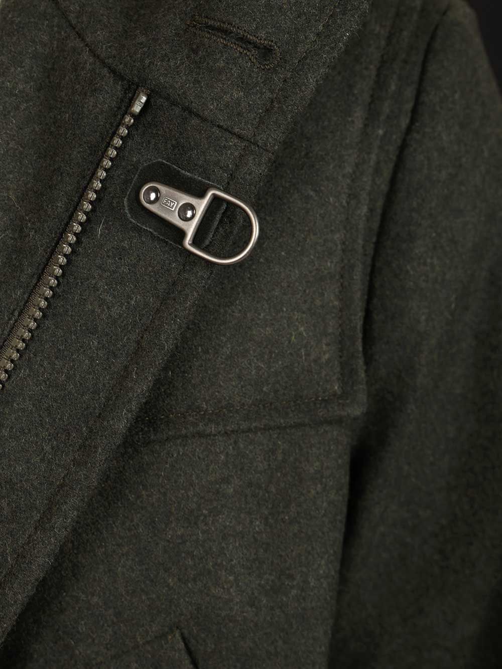 Fay Wool And Cashmere Coat Coats - Verde | 195b3e285caef15c5d2ae373ec736f2251767893