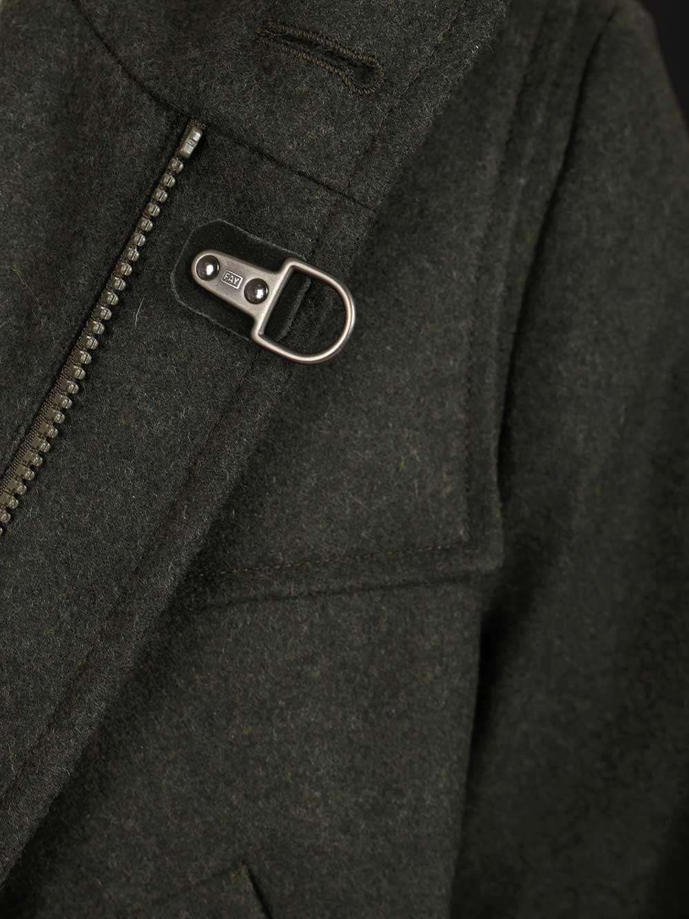 Fay Wool And Cashmere Coat Giacche - Verde | 9688c194cdaa91321eaf6e6a382b368ed6d05a4b