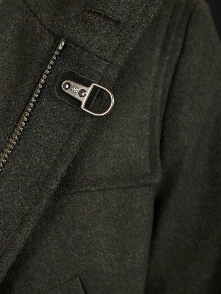 Fay Wool And Cashmere Coat Giacche - Verde | 9688c194cdaa91321eaf6e6a382b368ed6d05a4b