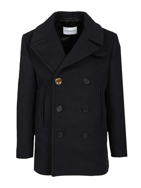 Wool Pea Coat Coats Blu